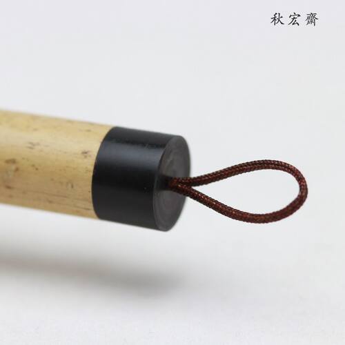 秋宏斋扬州手工毛笔90%狼毫无尼龙斑竹紫竹杆中楷行草书用笔书友 - 图3