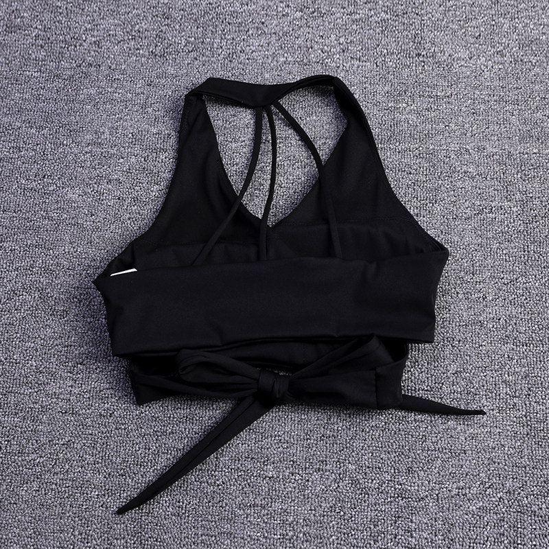 交叉绑带瑜伽文胸女带胸垫运动美背休闲跑步撸铁健身背心网红新款,淘宝优惠券,粉丝福利购,淘宝优惠卷