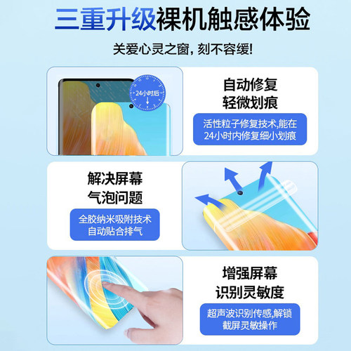 适用oppoa1pro手机膜oppoa2pro钢化水凝膜新品全屏覆盖a3pro防摔高清抗蓝全胶软膜por全包防偷窥曲面保护贴膜 - 图0