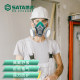 Shida anti-virus, smoke and dust-proof half-face mask fire chemical factory mask face protective spray paint special adult