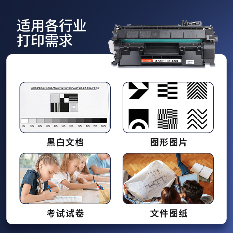 适用惠普2055d惠普CF280A硒鼓HP80A易加粉打印机LASER JET400 M401DN M401D HP2035N CE505A硒鼓佳能319硒鼓 - 图3