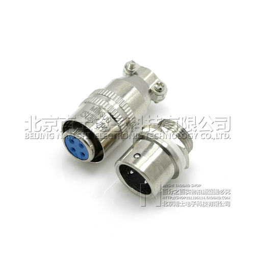 MINSOO航空插头插座XS12-2-3-4-5-6-7芯8快速JK推拉自锁P/Y连接器 - 图0