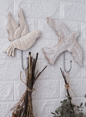 收纳雕花仿古风镜框立体飞鸟烛台