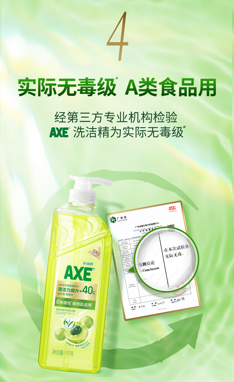 【新春开门红】AXE斧头牌护肤洗洁精油柑白茶玻尿酸家用-图1