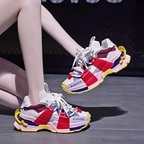 Stars Same Old Daddy Shoes 2023 Spring New 100 Hitch Thick Bottom Sneakers Women Shoes Fried Street Non-slip Casual Shoes