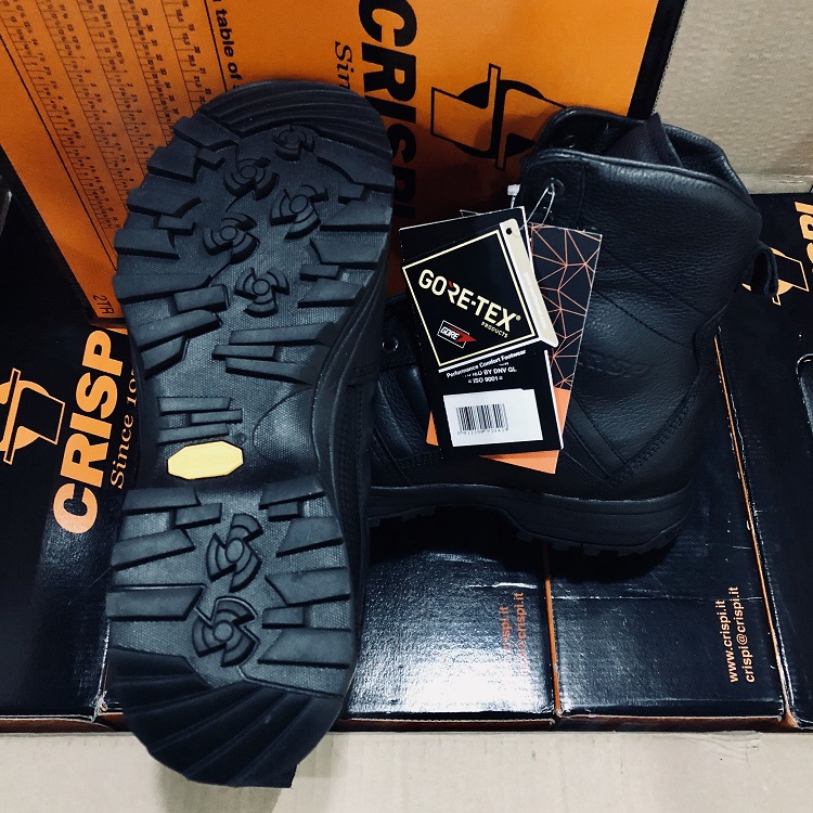 CRISPI黑色战术鞋EVO高帮靴防水登山鞋户外8寸徒步鞋舒适通勤靴 - 图2
