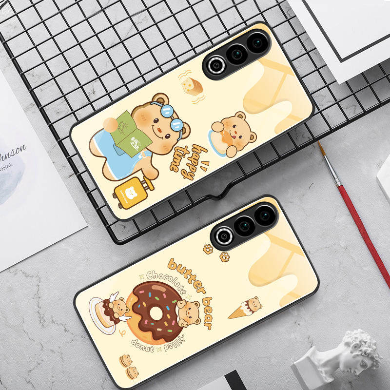 适用魅族20玻璃手机壳20Classic保护套20Pro全包软防摔定制薄硅胶黄油小熊潮简约高级新款创意卡通个性男时尚,淘宝优惠券,粉丝福利购,淘宝优惠卷