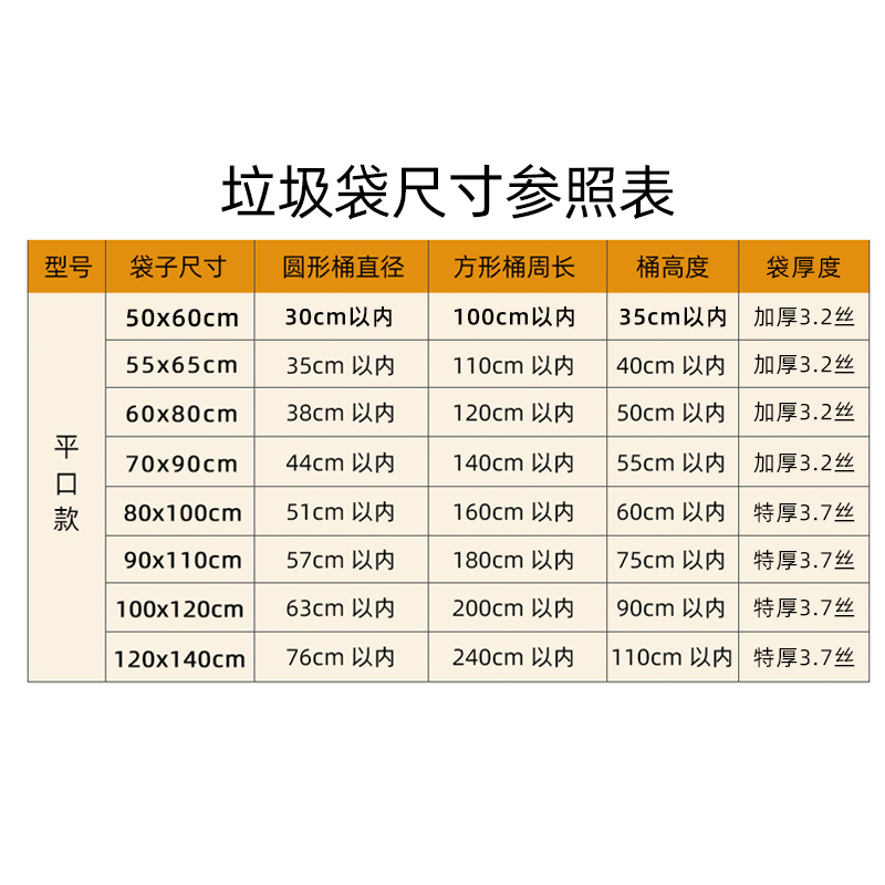 垃圾袋家用大号加厚特大黑色50x60x80环卫超酒店厨房宾馆商用塑料-图1