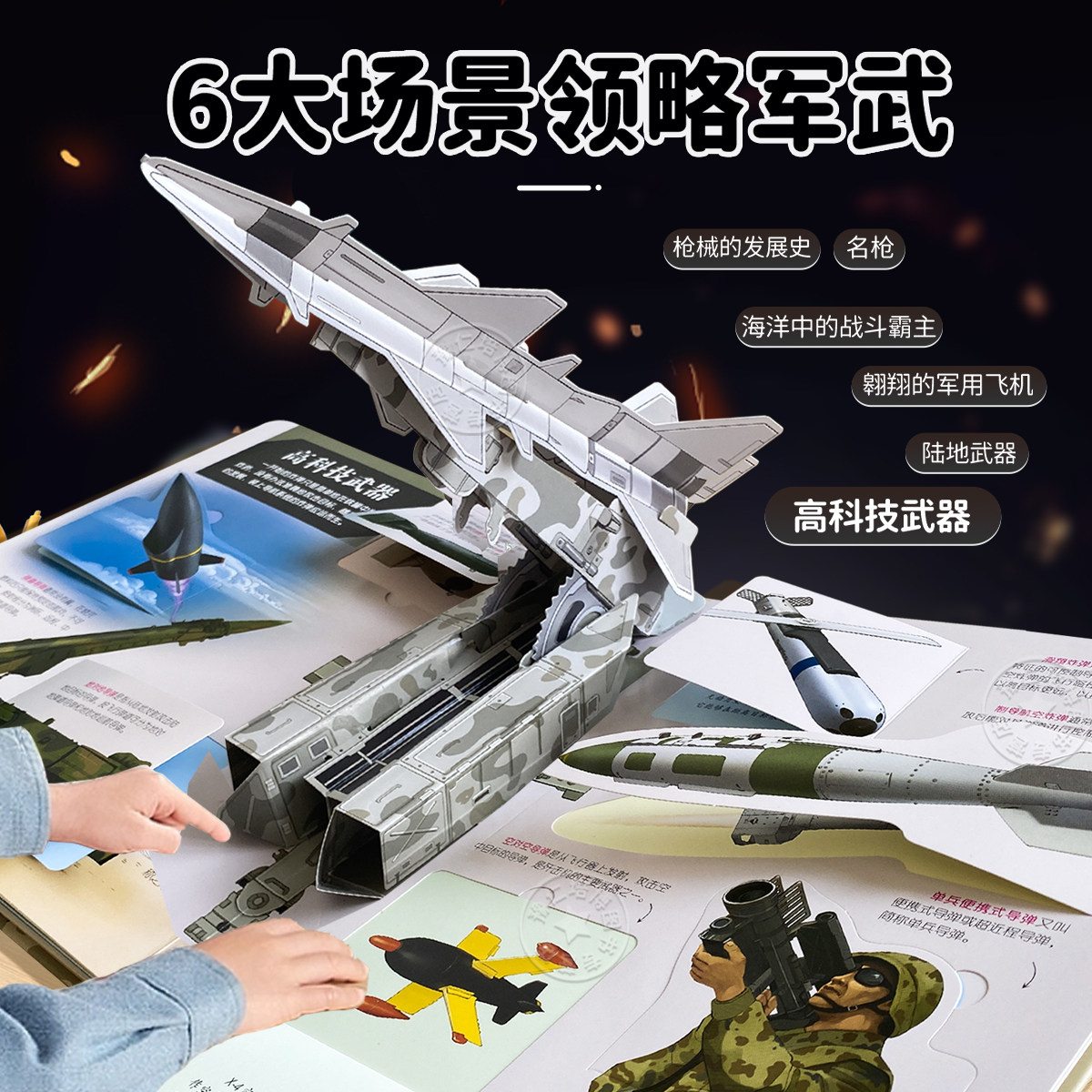 儿童军事百科立体书 大国重器小学生儿童3d立体书武器科普兵器百科全书揭秘立体翻翻书儿童立体书坦克兵器科普立体绘本军事书籍,淘宝优惠券,粉丝福利购,淘宝优惠卷