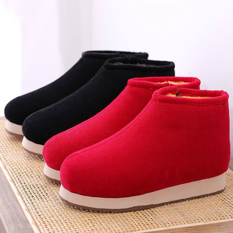 传统纯手工棉鞋男女冬季居家保暖窝窝鞋加绒加厚底防滑老人布棉鞋,淘宝优惠券,粉丝福利购,淘宝优惠卷