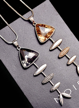 装饰品长款时尚风鱼骨挂件毛衣链