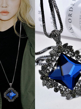 缀恋气质民族风项链女水晶日韩