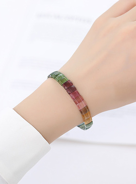 碧玺手牌手串手链女散珠珠子串珠