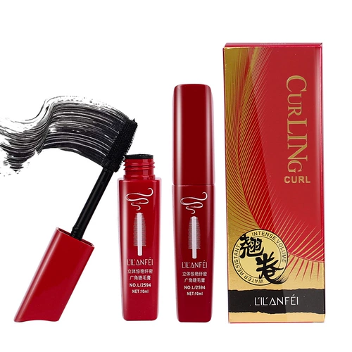 Удлиняющая плотная завивающая водостойкая большая тушь, вместительная и большая база под макияж, подходит для начинающих, 10г