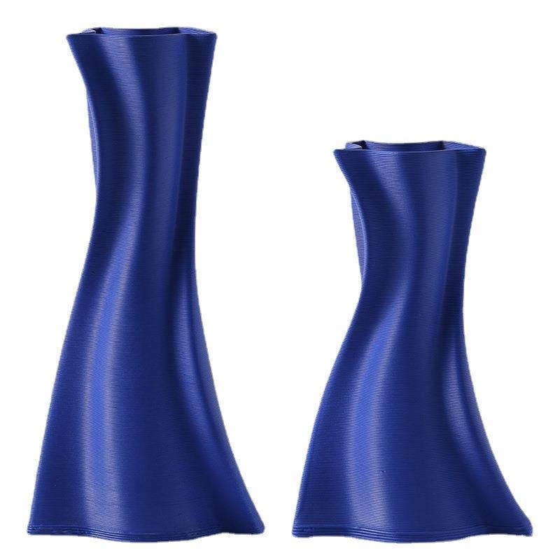 雨彤蓝色创意陶瓷花瓶花器摆件样板房售楼部居家软装饰品陶瓷花瓶,淘宝优惠券,粉丝福利购,淘宝优惠卷