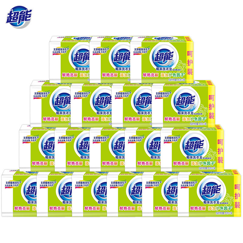 超能天然 260g*2 18组海风洗衣皂 超能洗衣皂
