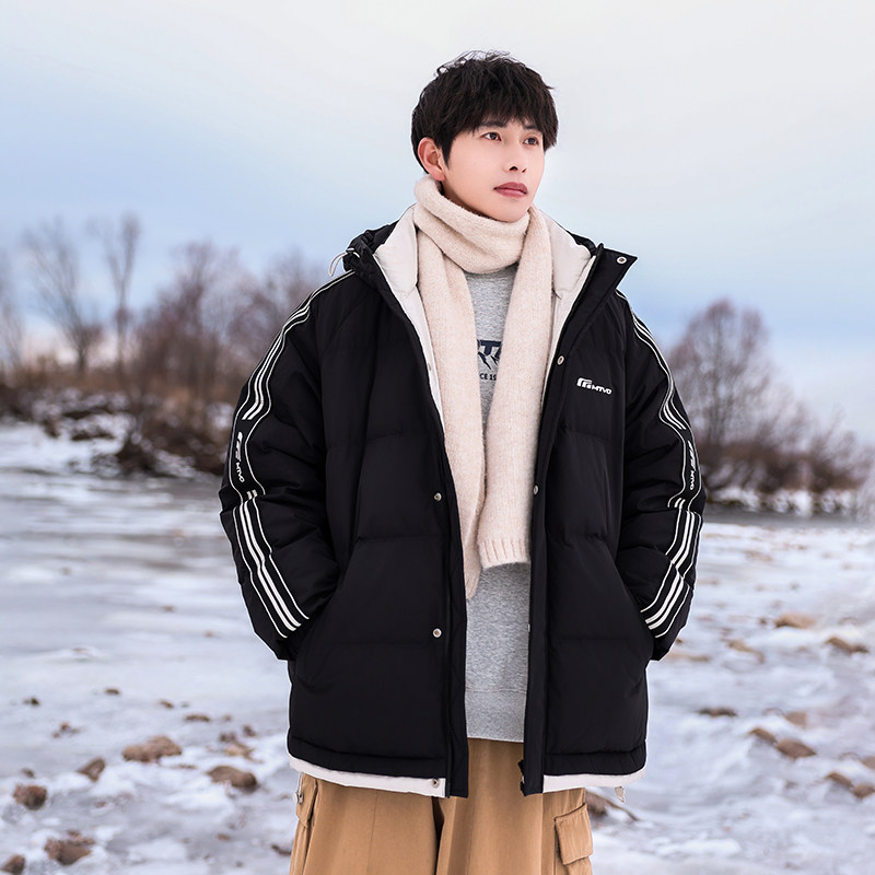 唐九洲明星同款MTVO迈特优潮牌连帽保暖羽绒服男冬季加厚冬装外套