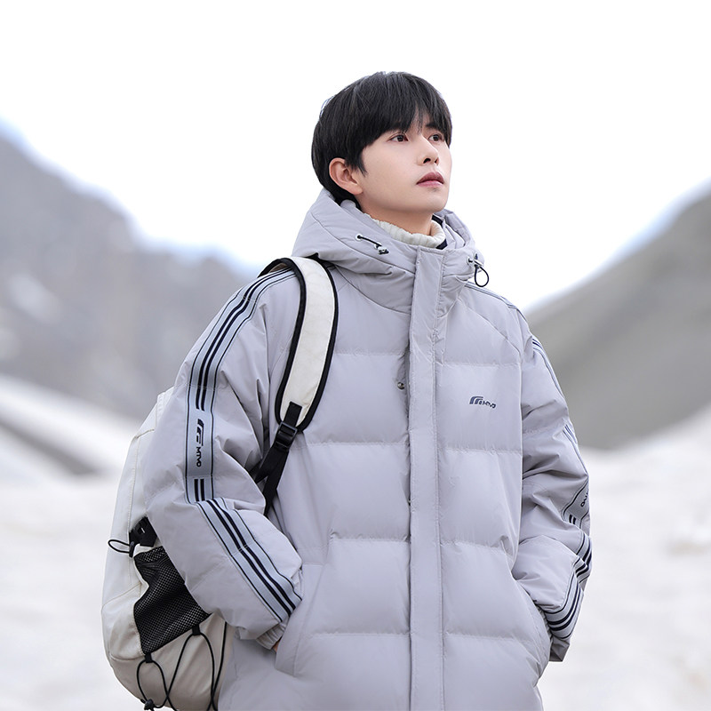 唐九洲明星同款MTVO迈特优潮牌连帽保暖羽绒服男冬季加厚冬装外套