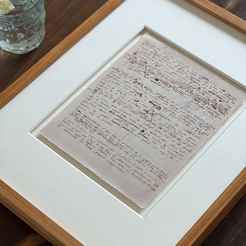 【牛顿手稿】自然哲学家居小众中古复古装饰画摆件客厅壁画实木画 - 图0