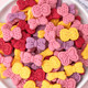 Love bow cookie cake decorations various flavors colorful bow dessert mousse ice cream decoration