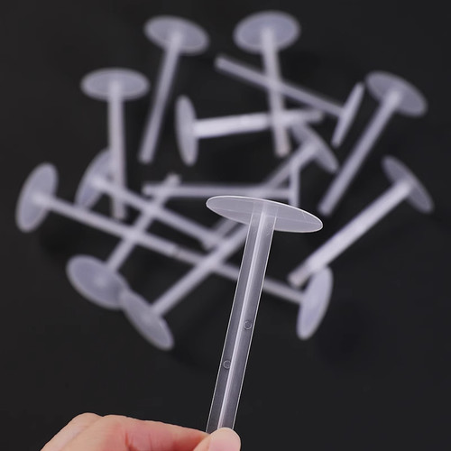 长底托蛋糕玩偶垫一次性摆件固定器烘焙配件塑料装饰透明加厚底座 - 图3