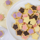 Five-pointed star heart cookie cake dessert decoration