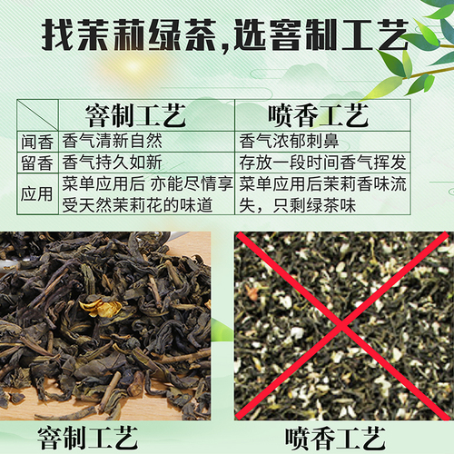 茉莉绿茶茉香绿茶高香茉莉花茶奶茶店专用水果茶底叶翡翠奶绿500g