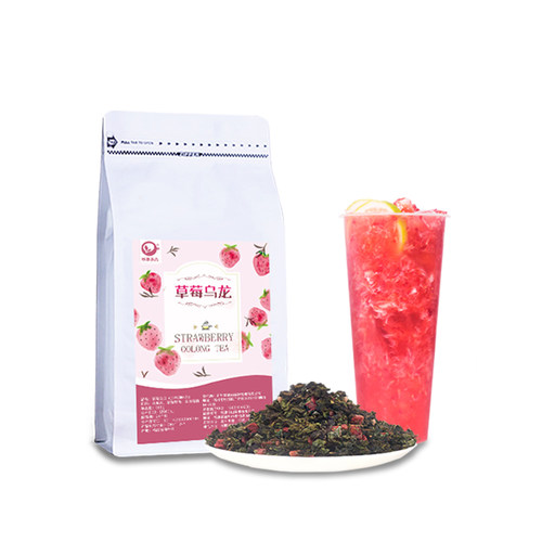 草莓乌龙茶奶茶店专用茶叶一点水果茶点浓香奶盖茶专用原料配方 - 图3