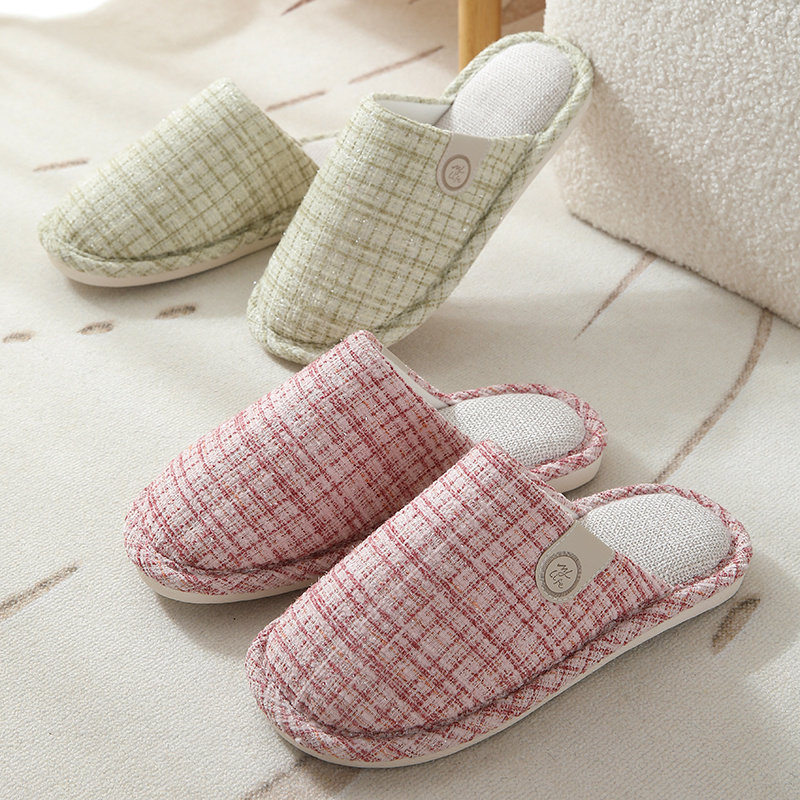 四季春秋布拖鞋棉麻吸汗不防臭脚月子保暖棉拖鞋女防滑情侣居家冬,淘宝优惠券,粉丝福利购,淘宝优惠卷