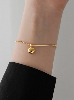 简约小众幸运小豆豆女不掉色手链