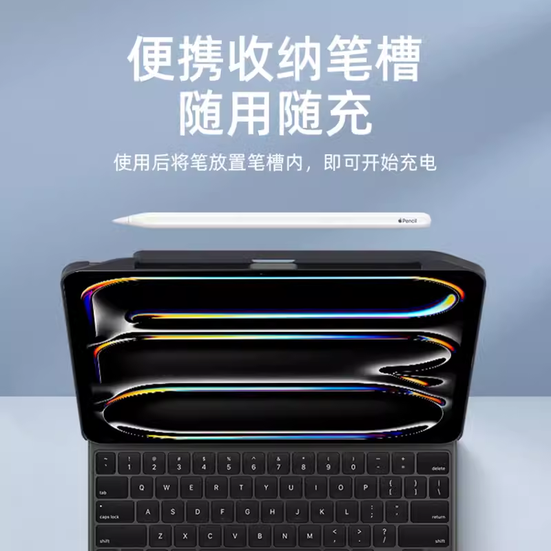 switcheasy适用苹果2025新款iPad Pro 11/13寸保护壳M4防摔兼容妙控键盘伴侣壳air7/6防弯平板单后壳笔槽磁吸