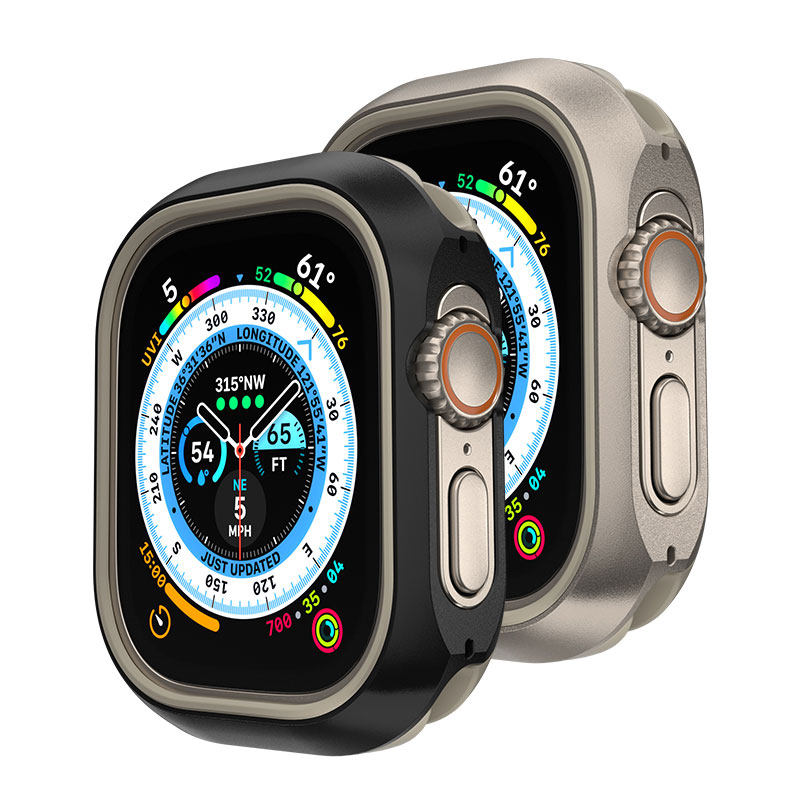 switcheasy新款苹果apple watch Ultra3/2/1表壳适用49mm铝合金属磨砂手表套军规防摔保护壳小红书潮牌