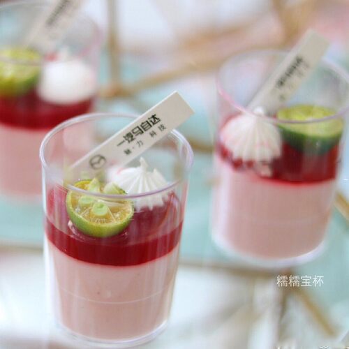 100ml 慕斯杯塑料一次性 小杯甜品布丁提拉米苏杯 小容量 100只 - 图2