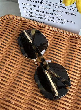 外贸太阳镜圆脸防紫外线墨镜潮