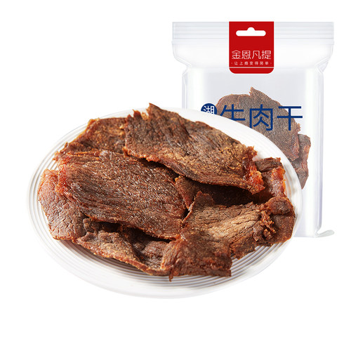 金恩温州湖岭特产手撕黄牛肉干片沙嗲袋装美食零食熟食小吃60g - 图3