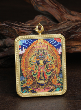 新款西藏纯手绘热贡扎基拉姆本尊前世今生女财神嘎乌盒唐卡男女款