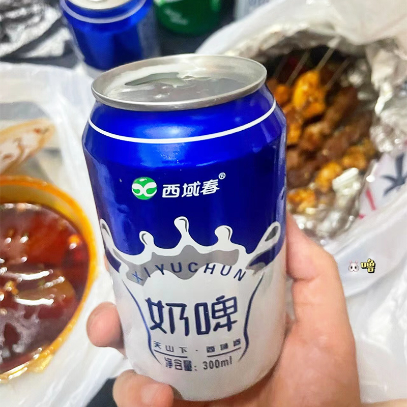 新疆特产奶啤天润西域春新农南达12罐装整箱乳酸菌牛奶饮料饮品 - 图1