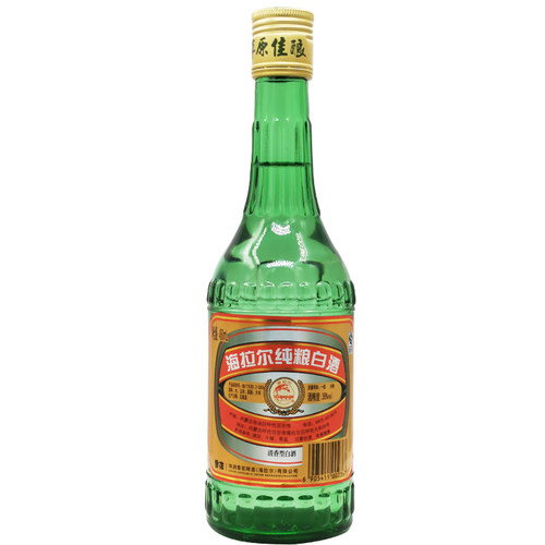 呼伦贝尔白酒海拉尔纯粮白酒38度*6清香型瓶老款绿棒子纯粮酒 - 图2