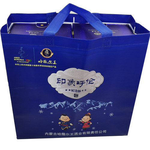 呼伦贝尔白酒哈撒尔王酒呼伦印象42度500ML*6瓶纯粮食酒礼盒装 - 图0