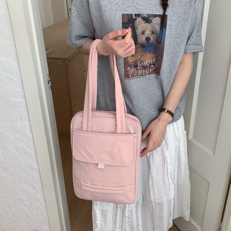 休闲购物袋手提袋手提简约风女通勤百搭手提单肩包学生上课托特包,淘宝优惠券,粉丝福利购,淘宝优惠卷