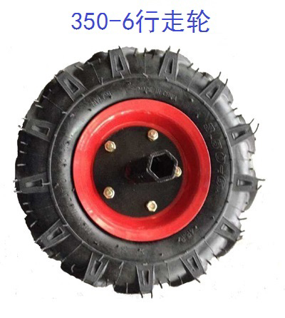 轮胎总成行走轮微耕机配件农机胶轮轴350-6连400-8六500管600-12-图3