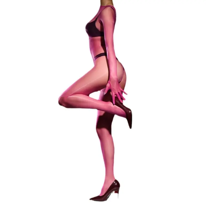 卿荷极光油亮分五指手套连体丝袜全包胸一线裆开档JJ套男女连身袜,淘宝优惠券,粉丝福利购,淘宝优惠卷