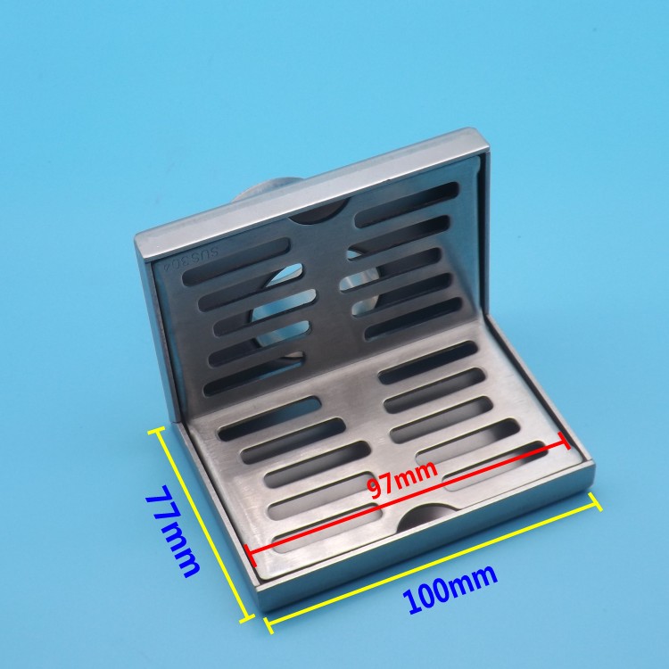 PVC管墙排式格栅304地漏卫生间同层墙角防鼠网罩侧排75下水道管-图1