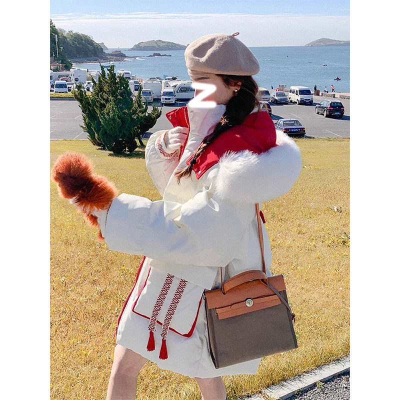 300斤胖mm大码女装大毛领新年红棉服女加厚保暖流行洋气棉袄外套,淘宝优惠券,粉丝福利购,淘宝优惠卷