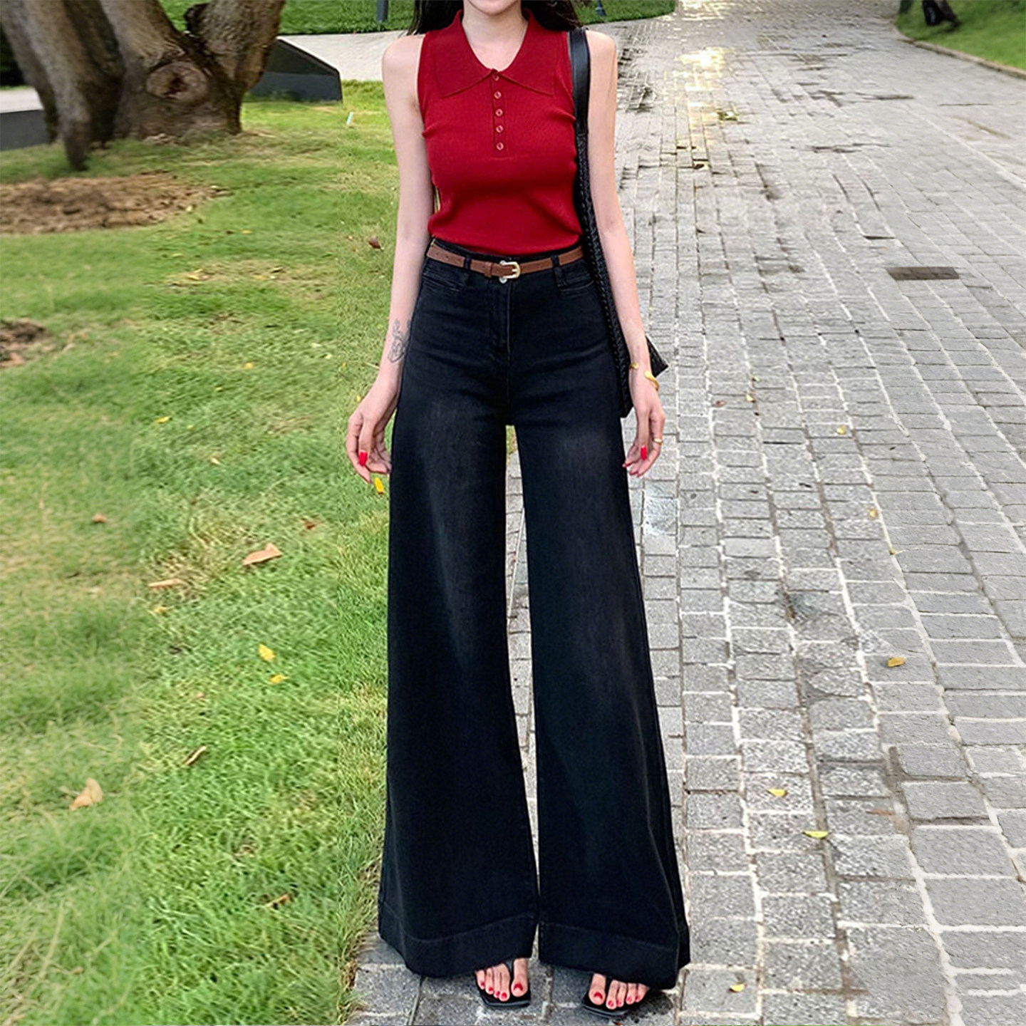 300斤特大码女装胖mm加绒阔腿牛仔裤女高腰显瘦垂感显瘦直筒长裤,淘宝优惠券,粉丝福利购,淘宝优惠卷