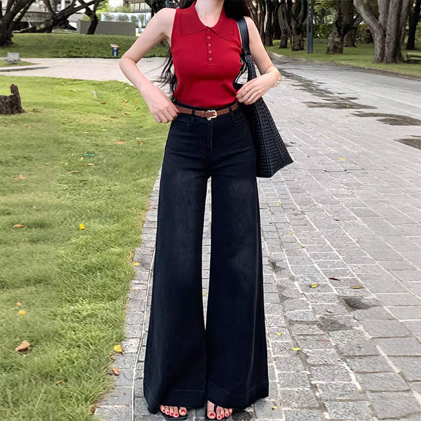 300斤特大码女装胖mm加绒阔腿牛仔裤女高腰显瘦垂感显瘦直筒长裤,淘宝优惠券,粉丝福利购,淘宝优惠卷