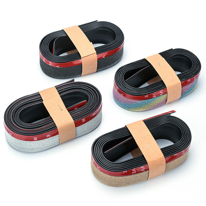 汽车前唇防撞胶条改装通用小包围闪亮软橡胶侧裙边防刮条前铲前杆,淘宝优惠券,粉丝福利购,淘宝优惠卷