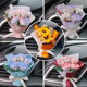 Car mini bouquet air outlet aromatherapy eternal soap rose car decoration creative small fresh perfume clip