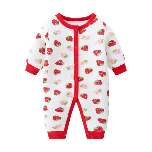 Детское удерживающее тепло нижнее белье, демисезонная пижама для новорожденных, стеганое термобелье, боди, увеличенная толщина