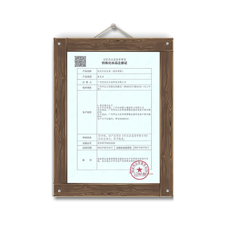恺岚朵染发剂植物洗发水纯染头发膏男女网红2020流行板栗色一洗彩